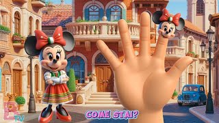 Mickey Italian Finger Family Nursery Rhymes amp Kids Songs [upl. by Kcirdlek]