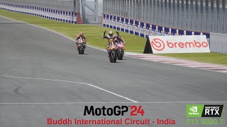 MotoGP 24 • Buddh International Circuit  India 3 Laps • Maximum Settings • 4K rtx3080ti motogp24 [upl. by Lightman]