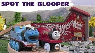 Thomas The Train Wooden Railway Spot The Blooper Fun Game [upl. by Atsed]