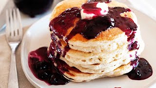 Homemade Blueberry Pancake Syrup Recipe [upl. by Lebiralc]