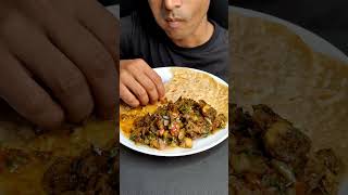 Eating Mushroom Pepper Roast amp Chapati  S105 [upl. by Mohandas3]