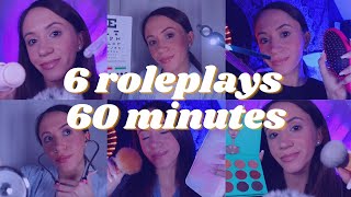 ASMR  6 Roleplays in 60 Minutes [upl. by Offen]