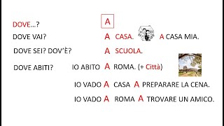 Italiano per stranieri Lezione 22 Preposizioni semplici [upl. by Nednal]