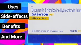 Gabator NT Tablet Gabapentin amp Nortriptyline Hydrochloride Tablets  Neuro Tablets [upl. by Avlem]