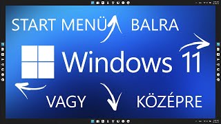 Windows 11 beállítások  tálca beállítása 1rész [upl. by Alioz406]