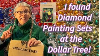 DIAMOND PAINTING SETS FROM THE DOLLAR TREE [upl. by Solrak993]