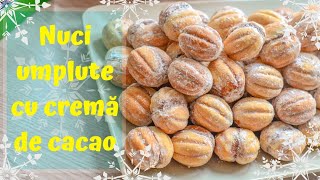 Rețeta copilăriei mele NUCI umplute cu cremă de cacao  ❄ DULCINELE ❄ [upl. by Morra]