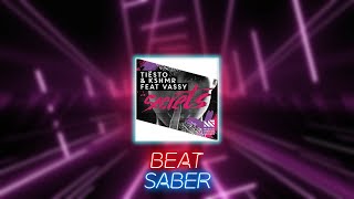 Tiesto amp KSHMR  Secrets FT Vassy  Beat Saber Full Combo [upl. by Ennaeiluj]