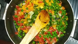 Veg fried rice veg fried rice in15min fried rice recipe [upl. by Pinter622]