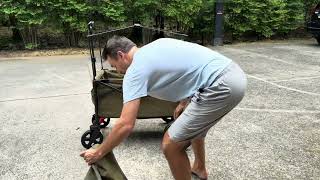 EVER ADVANCED Foldable Wagons for Two Kids Review [upl. by Anoblav194]