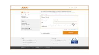 SOFORT Überweisung Beim Shopping direkt per OnlineBanking bezahlen [upl. by Etnoed]