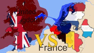 United Kingdom vs Benelux  Country vs Country Simulation Animation 2023 [upl. by Starobin]