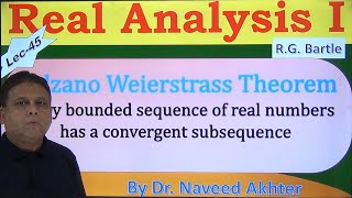 Bolzano Weierstrass theorem bounded sequence has a convergent subsequence Real Analysis I Lec45 [upl. by Elijah718]