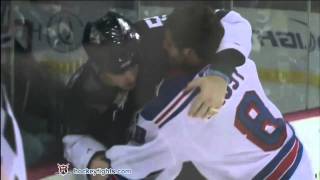 Brandon Prust vs Shane OBrien Nov 27 2010 [upl. by Anahsit]