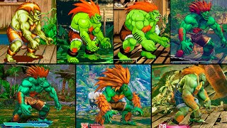 Evolution of BLANKA in Street FIghter Games  2K 60FPS [upl. by Jennings718]