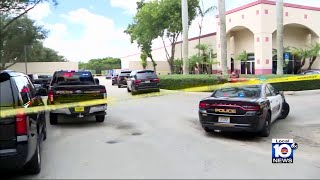 Police investigate shooting at business center in Miramar [upl. by Emirak]