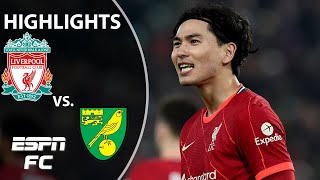 Takumi Minaminos brace lifts Liverpool over Norwich  FA Cup Highlights  ESPN FC [upl. by Hal]