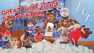 Our Staycation At The Great Wolf Lodge  VLOG [upl. by Naashar]