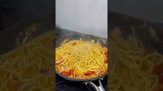 LINGUINE WITH TUNA AND CHERRY TOMATOES shorts asmr [upl. by Neenaj304]