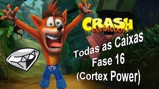 Crash Bandicoot PS4  Cortex Power  Todas as Caixas Fase 16 [upl. by Hpejsoj737]