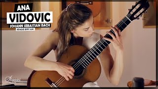 Ana Vidovic  The Adagio BWV 1001 by J S Bach  SiccasGuitars Konzertgitarre Klassische Gitarre [upl. by Marris]