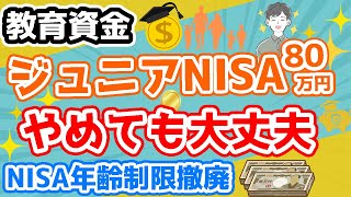 【ジュニアNISA】教育資金の形成術！初心者必見４つのポイント（つみたてNISA年齢制限撤廃） [upl. by Drexler]