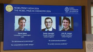 Nobel prize in Chemistry awarded to David Baker Demis Hassabis and John Jumper [upl. by Cicely696]