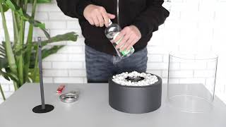 JHY Design Tabletop Fire Bowl Pot assemble instructional video [upl. by Elaine]