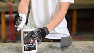 How to Apply Patination Oil to Lead  Roofing Megastore [upl. by Nylrac]