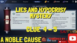 MIR4 A NOBLE CAUSE LIES AND HYPOCRISY MYSTERY QUEST  CLUE 4  5 [upl. by Yerffoj]