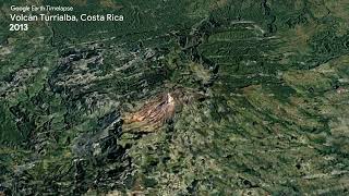 Volcán Turrialba Costa Rica  Earth Timelapse [upl. by Kerrie637]