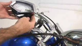 Honda Fury Speedo Face install video [upl. by Attenreb]