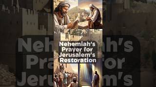 🏛️Miracle of Faith Nehemiahs Prayer for Jerusalems Restoration  Inspiring Bible Story✝️🙏shorts [upl. by Letnohs]