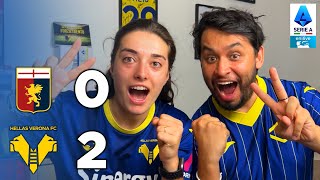 GENOAVERONA  ALTRI 3 PUNTI GOAL Tchatchoua  RIGORE di Tengstedt  REACTION STADIO SerieAEnilive [upl. by Seraphine]