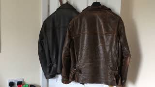 Indy jacket Leather Comparison [upl. by Auqenet]