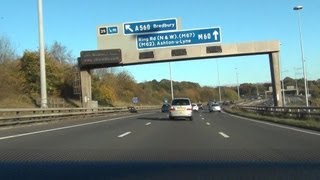 Driving in the UK  M60 Motorway [upl. by Nyrak]