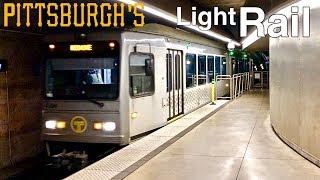 Riding the Pittsburgh T Light Rail Lines [upl. by Ettelracs605]