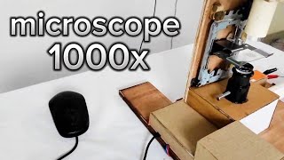 making microscope at home up to 1000x  high resolution CrazyXYZ [upl. by Reinertson]