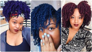 Purple Blue Red amp Gold Hair w Mofajangs Temporary Hair Color Wax  DEMO [upl. by Leugimesoj]