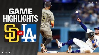 Padres vs Dodgers Game Highlights 92424  MLB Highlights [upl. by Solana362]