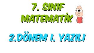 7Sınıf Matematik 2Dönem 1Yazılıya Hazırlık [upl. by Yuh]