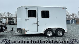 New 2024 Kiefer Kruiser 2 Horse Trailer Lightweight and Durable  Aluminum Horse Trailers [upl. by Kilroy133]