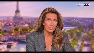 Anne Claire Coudray quitte son plateau sur TF1 [upl. by Haneen]