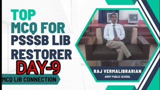 TOP MCQ FOR PSSSB LIB RESTORER  BY LIBRARIAN OF ARMY PUBLIC SCHOOl viralvideo videolibraryexam [upl. by Richmal14]