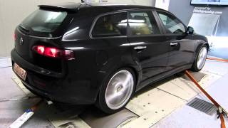 Alfa Romeo 159  1750 TBi Dyno TMChiptuning [upl. by Eulaliah]