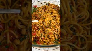 Roasted Tomato amp Chickpea Pasta 🍅✨  Easy Vegan Recipe for Ultimate Flavor [upl. by Aneel701]