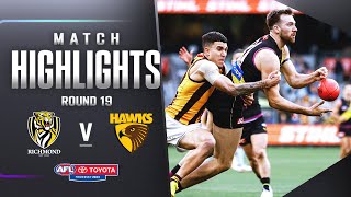 Richmond v Hawthorn Highlights  Round 19 2023  AFL [upl. by Michaelina]