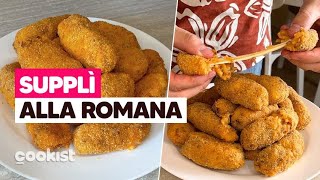 Supplì la ricetta romana per averli croccanti all’esterno e filanti dentro [upl. by Neelhtakyram224]