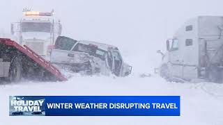 Winter storm making travel dangerous during busy holiday [upl. by Burt]