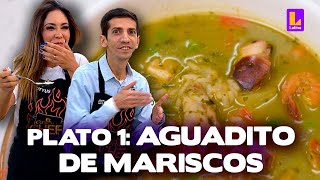 El Gran Chef Famosos PROGRAMA 2 de noviembre  Plato uno Aguadito de mariscos  LATINA EN VIVO [upl. by Kelton]